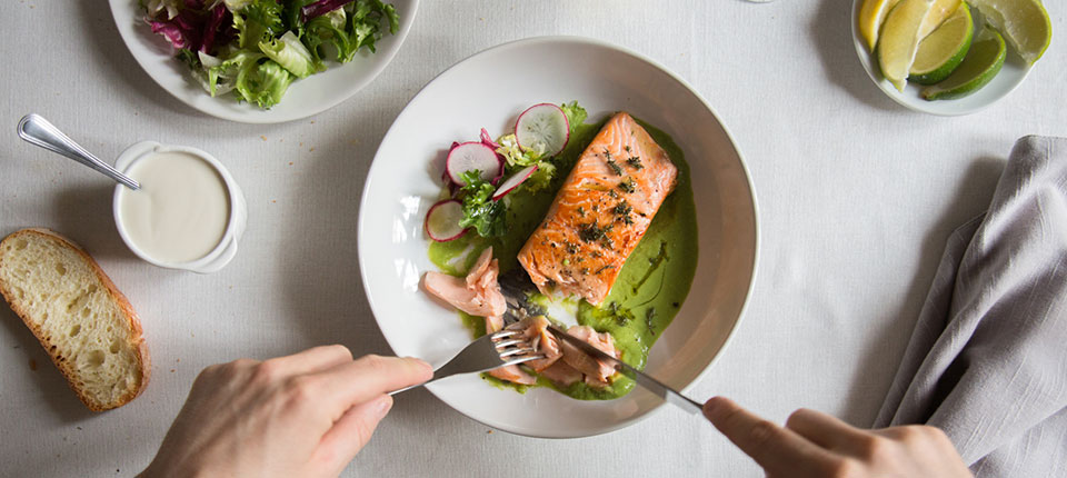 plate of salad